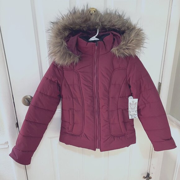Maralyn & Me - Quilted Coat - Wine Red - NWT - Picture 1 of 11